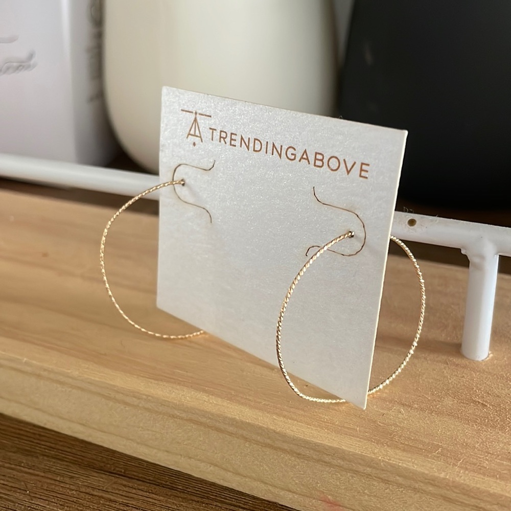 “Regis Hoop” earrings by Trending Above